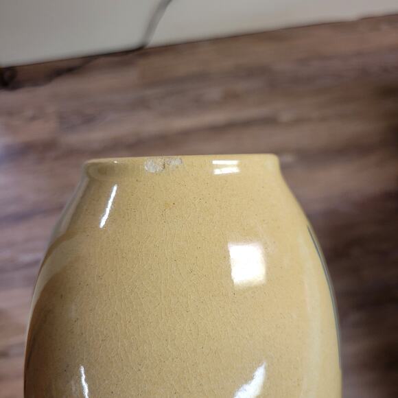 Vintage Wheat Crock, 1 Qt Kitchen, RRP Spongeware, Robinson Ransbottom, Hairline - Picture 8 of 9